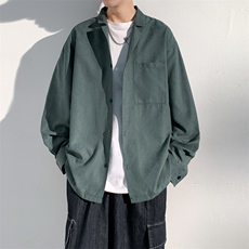 模特-衬衫外套男春秋高级感翻领上衣7579-P38，男装衬衫，电商B380（原B361）