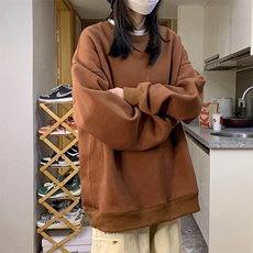 中性风！抖音直播高品质重磅卫衣男圆领卫衣女XW400-P45，男装卫衣，电商B371