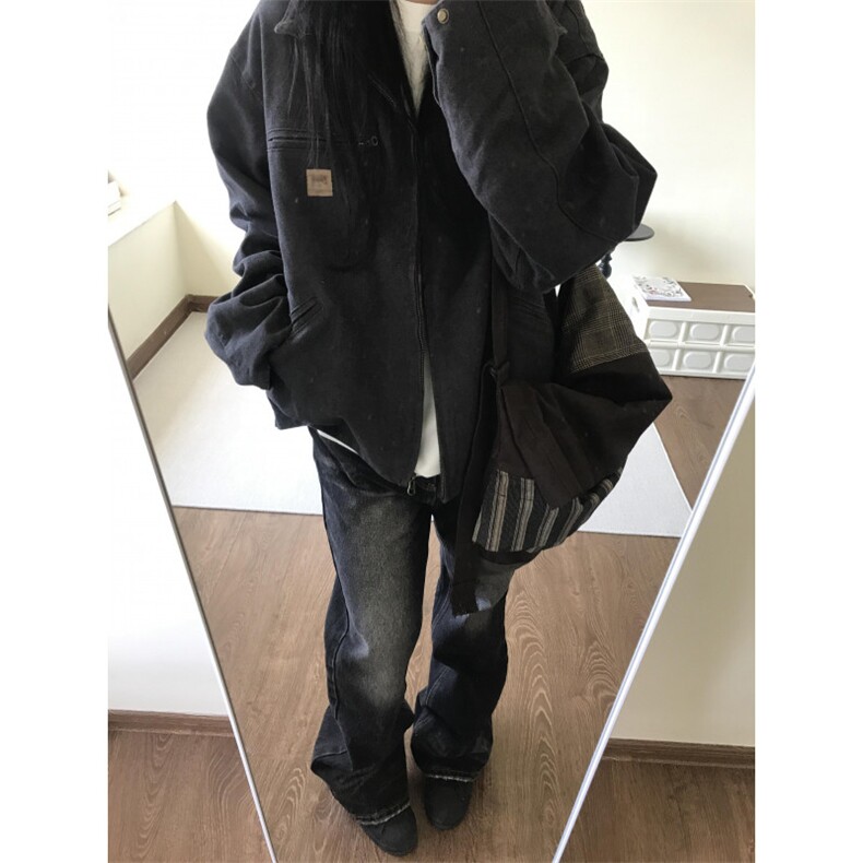 【有货】底特律夹克男款春秋美式水洗做旧短款工装外套Y188CC-P75,男装夹克,星座1007（原301D）