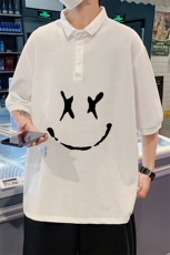 PL57190-P35翻领短袖polo衫男大码胖子半袖t恤男有领保罗衫模特，男装Polo衫，电商A040