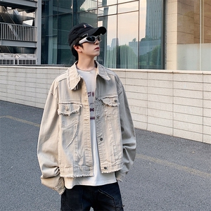 秋款男牛仔夹克衫流苏休闲外套JK3337 P68图片