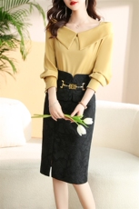 时尚套装女2024夏季新款韩版高级感气质一字肩短袖上衣短裤两件套，女装套装/套裙，火爆靓佳人