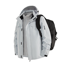 冲锋衣2025新款秋冬三合一户外防风登山运动外套A436-6688-P105，男装夹克，电商A436
