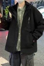 户外三合一拼接冲锋衣宽松百搭防风防水外套夹克男女款1818-P95，男装夹克，电商B306