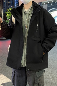 户外三合一拼接冲锋衣宽松百搭防风防水外套夹克男女款1818-P95图片