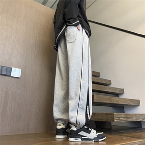 美式设计感宽松束脚裤高品质百搭休闲裤*CK70*P45加绒50*控88图片