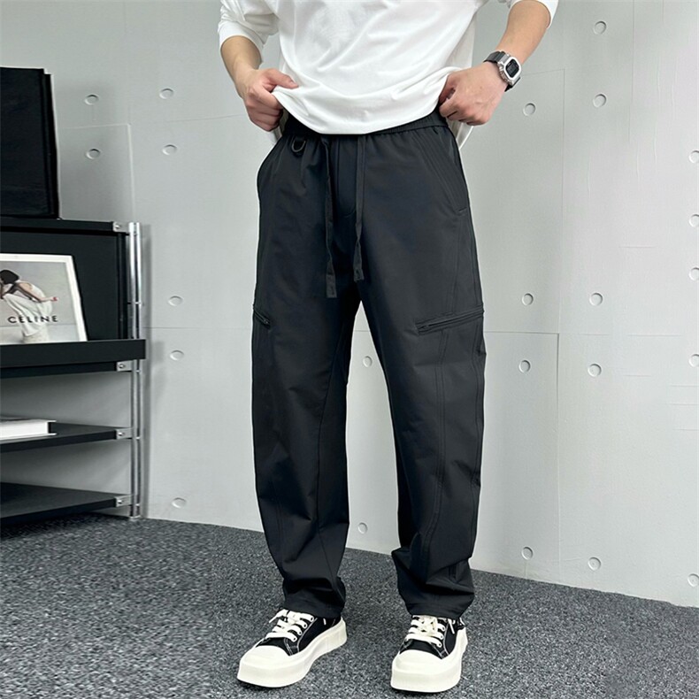 速干双拉链工装常裤男纯色百搭直筒休闲裤A329-K8708-P68,男装工装外套,电商A329