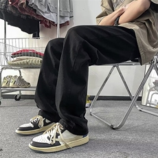 2024春季新款复古扎染牛仔裤潮牌水洗做旧微喇裤现货K7747-P50，男装牛仔裤，星座512-3