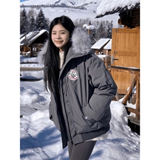 A588-P90短款连帽毛领派克棉服复古保暖派克服外套，男装棉衣，星座911