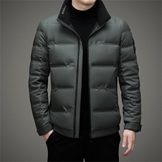 2023新款中年男士立领御寒羽绒服冬季厚款保暖休闲爸爸装外套，男装羽绒服，电商B212（原钱塘6029）