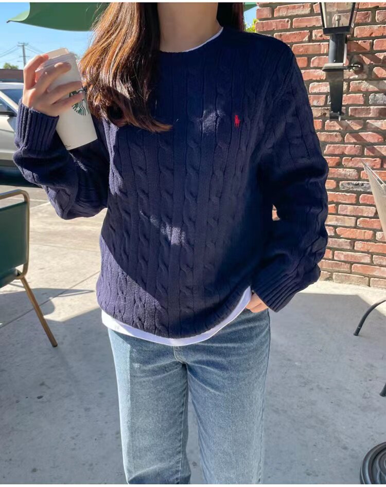 女士针织衫麻花长袖情侣秋冬纯色毛衣休闲打底,针织衫/毛衣,半城羊绒
