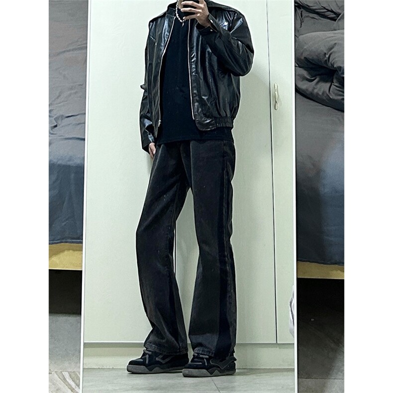 ！cleanfit垫肩皮夹克pu皮外套拿图不拿货不撤诉8618-P90,男装夹克,星座1007（原301D）
