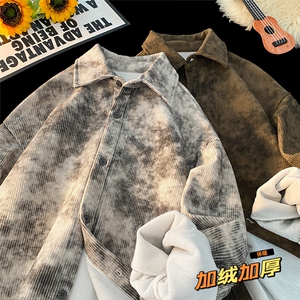 2024 HC24652加绒 港风摆拍灯芯绒长袖衬衫M-5X HC24979-P55图片