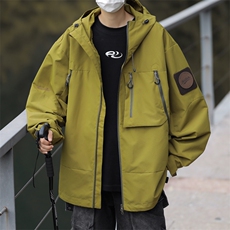 美式机能户外三防工装冲锋衣外套男上衣痞帅小众帅气JK0126-P68，男装夹克，星座308B-2