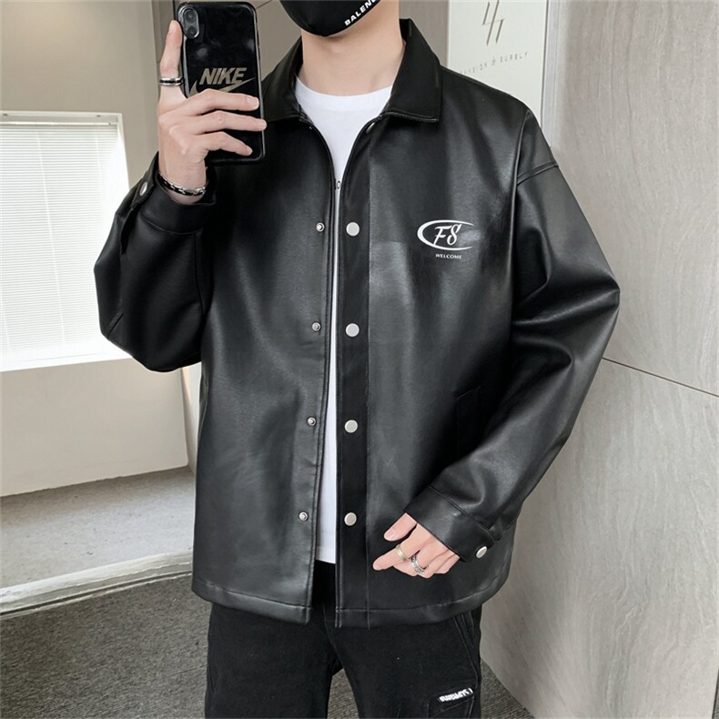 2025春季皮夹克男潮流男装潮流夹克外套休闲上衣A210-JK207-P75,男装夹克,星座210-3