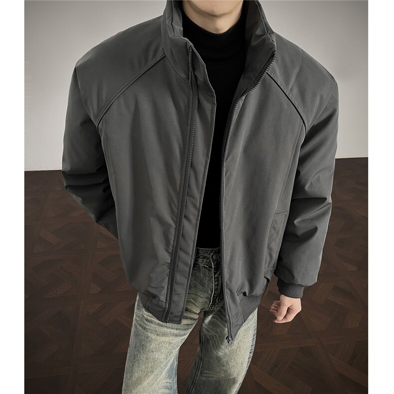 潮牌美式解构立领棒球服棉衣男秋冬中性风保暖棉服A3699特p68，男装棉衣，四季星座1118-1