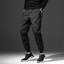 1099-P1402020冬款羽绒裤90白鸭绒男休闲保暖裤子-，男装棉裤，电商A211