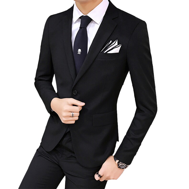 一粒扣纯色男装西服套装两件套新郎结婚伴郎1012-W6501,男装西服套装,星座1012