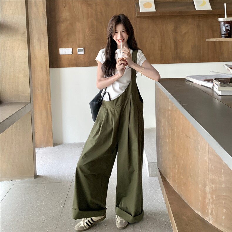 【新款】单肩休闲工装背带裤2C327-8818-P120-K178,女装连体裤,2C327