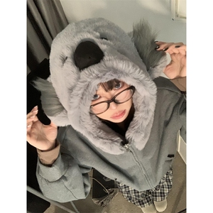 【有货】S472CC-特P85 考拉熊棉服男女设计感卫衣外套（无公仔）图片