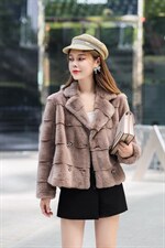 丹麦貂皮草，爆爆爆，女装皮草，蕊妮