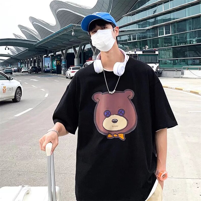青春流行潮流男时尚潮牌印花春季城市风貌T恤T517P25,男装T恤,星座1116-2