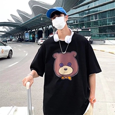 青春流行潮流男时尚潮牌印花春季城市风貌T恤T517P25，男装T恤，星座1116-2