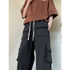 机能多口袋裤子男潮牌ins宽松束脚工装裤日系夏季KA790-P45，男装休闲裤，星座1109-3