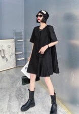 夏季新款，立体剪裁，手工压皱，个性连衣裙，女装连衣裙，名莹