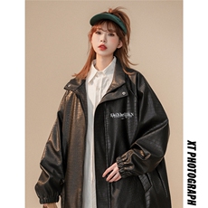 2025新款休闲宽松潮流皮衣夹克大码M-5XL男士外套JK7570P90控128，男装皮衣，星座227-7