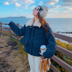 冬装新款短外套复古风流苏麂皮绒羽绒服外套女2C325-577P325K478，女装羽绒服，2C325