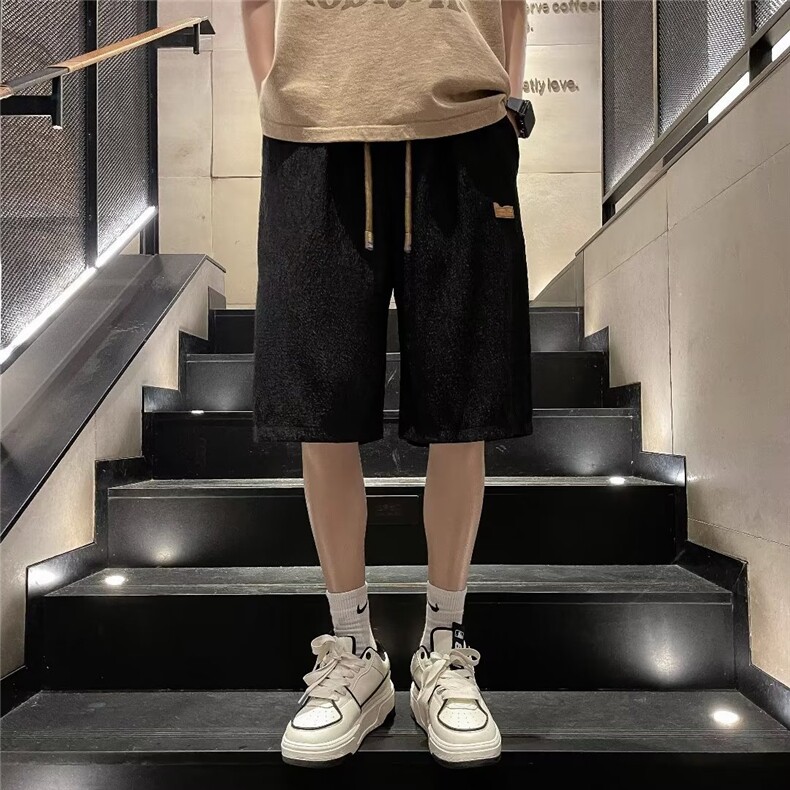 男春夏新款青少年时尚休闲裤冰丝皱DK5515P25,男装休闲裤,星座1116-2