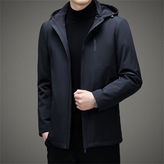 BAMJ-8906钱塘2020-2中年男士商务休闲连帽百搭简约羽绒服P255，男装羽绒服，钱塘207-2