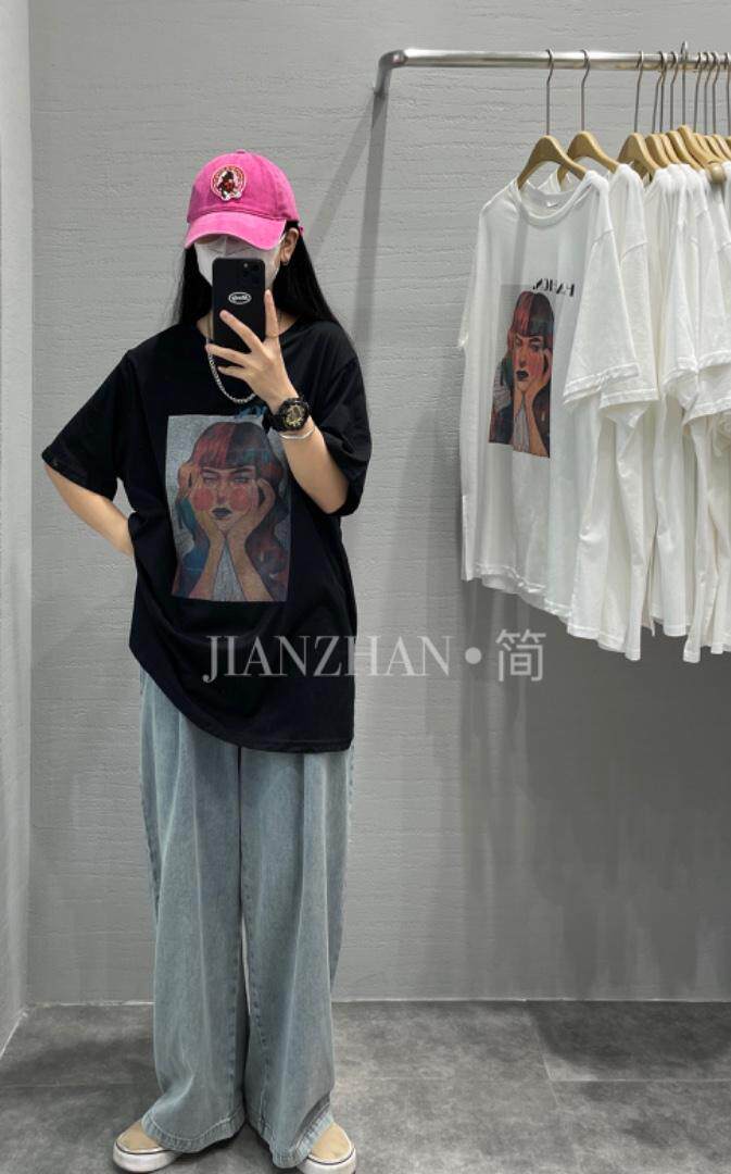 夏季新款大版图案短袖，其它，JIAN.Z 简.站