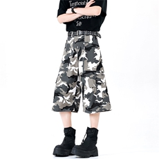 【现货】美式夏季迷彩水洗棉短裤休闲裤DK06043P65控98，男装牛仔裤，星座1004（原星座815-3）