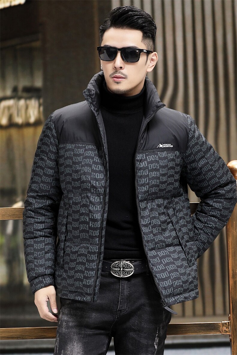 B8006钱塘2020-3新款时尚休闲冬季厚款简约中年男士羽绒服P245,男装羽绒服,钱塘207-3