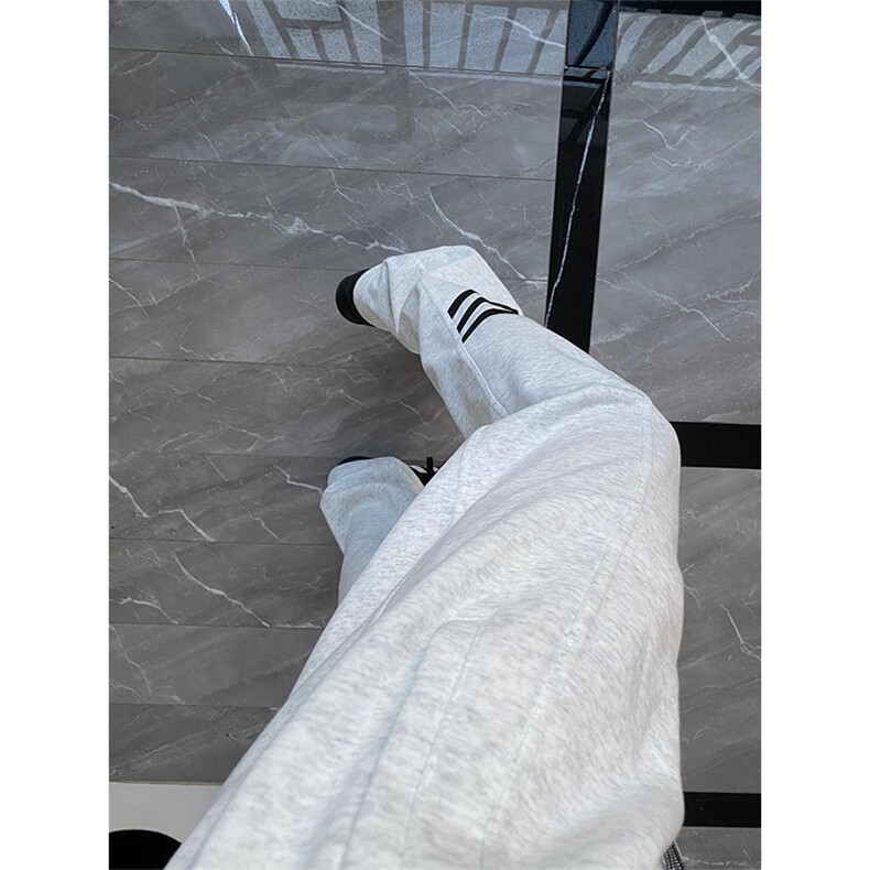 加绒加厚三条杠校服裤子男款秋冬三道杠卫裤-WK01-P45加绒55,男装休闲裤,星座1007（原301D）
