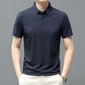 夏季青年男士休闲纯色短袖t恤男上衣免烫半袖Polo衫 ZL66363-P63图片