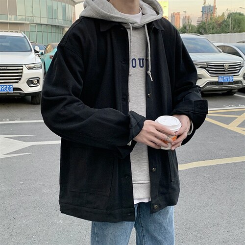 牛仔外套男潮牌ins欧美街头韩版痞帅工装夹克宽松上衣JK460-p65，男装夹克，星座1008