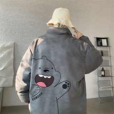 麂皮绒棉衣男大码立领棉袄子男羽绒棉服JM87131-P110，男装棉衣，电商A040