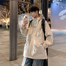 新款现货户外连帽夹克男冲锋衣外套JK813-P80，男装夹克，星座1204-3