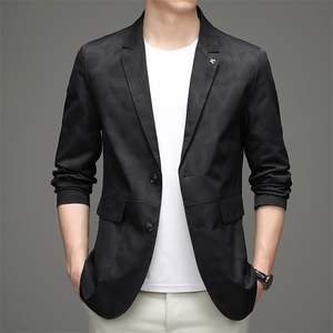 2024新款男装休闲西服外套男春季韩版潮流上衣男士轻奢薄款小西服图片