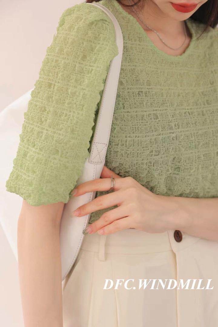 夏季新款泡泡短袖，其它，后来伽