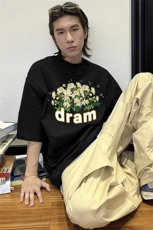 量大优可提供视频2024夏季新美式短袖T恤D223A-T24184-P18，男装T恤，电商019-1