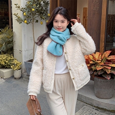【新款现货】小香风羊羔毛外套甜美小个子高级感99062款P185K268，女装皮草，2C316