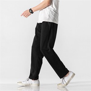 运动裤男夏季薄款宽松直筒裤潮大码裤子A221A/K188图片