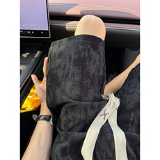 有原图YK86055-P20聚酯纤维夏季新款灯芯绒扎染短裤男，男装休闲裤，电商A086-1