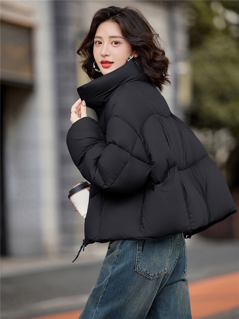 现货2025新款羽绒服短款泡芙时尚保暖外套,女装羽绒服,仟媚宠