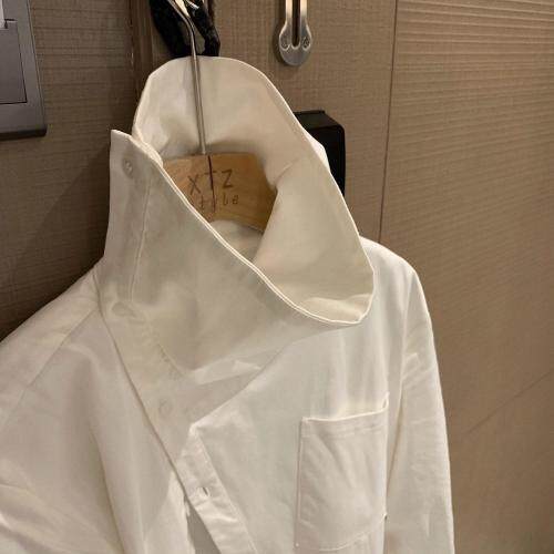 7964不对称领衬衫裙，女装衬衫，XTZ style