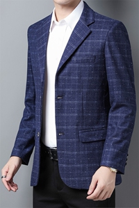 2023新款中青年男西装外套春秋薄款单件爸爸男装春季休闲上衣图片
